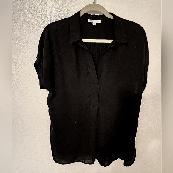 DR2 Tops - DR2 Daniel Rainn for Nordstrom sheer black blouse